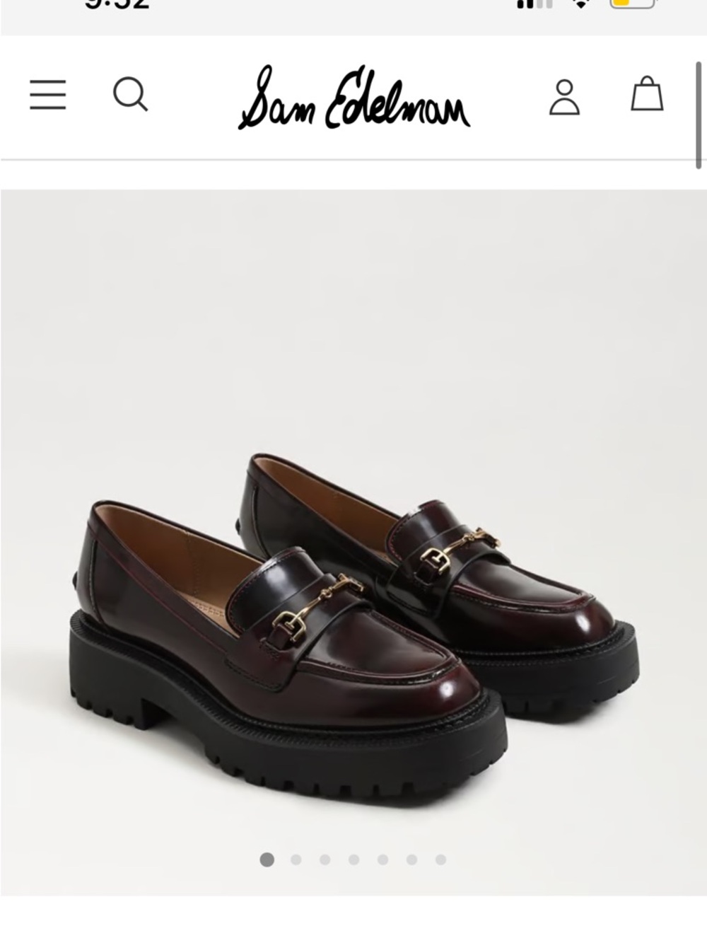 Leather Chunky Lug Loafers - Women